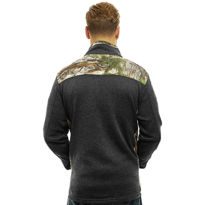 Trail Crest Zip Up Knit Sweater Fleece Jacket - Men's - Image 2