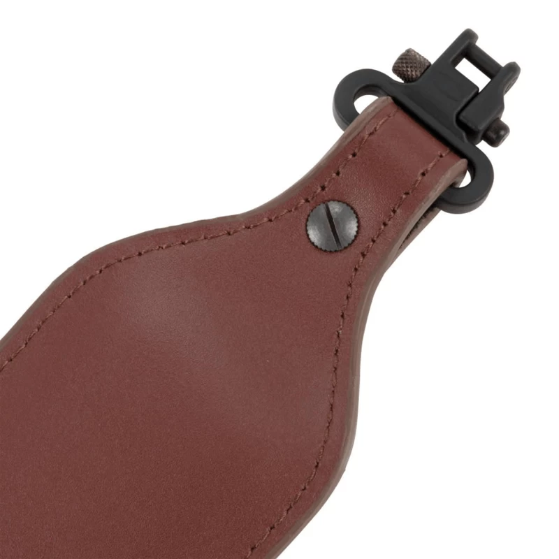 Allen Deer Head Padded Leather Rifle Sling With Swivels