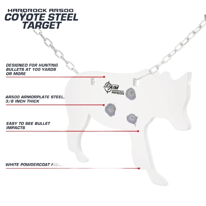 Allen Ez Aim Ar500 Coyote Steel Shooting Gong Target - Image 5