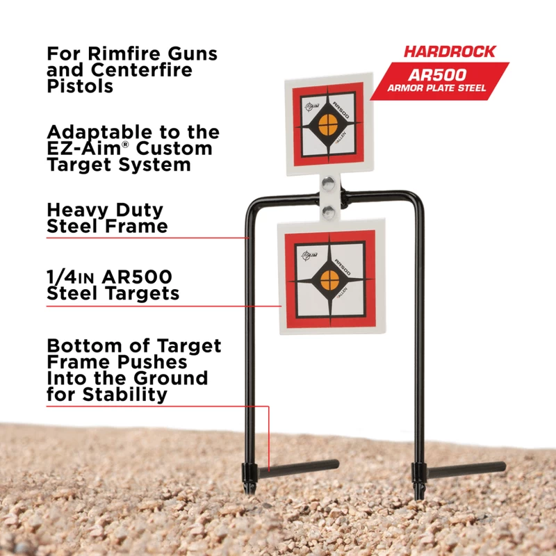 Allen EZ Aim Hardrock AR500 Spinner Targets With Stand - Image 4