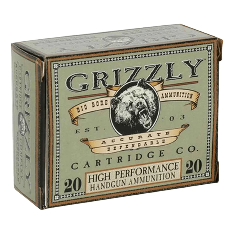 Grizzly Cartridge Wide Flat Nose Gas Checked Pistol Ammunition