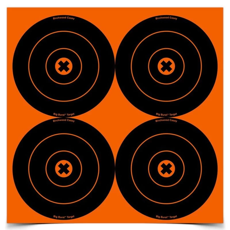 Birchwood Casey Big Burst 6" Bull's-Eye Target (25 Pack)