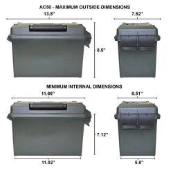 MTM 3-CAN Ammo Crate 50 CAL - AC3C